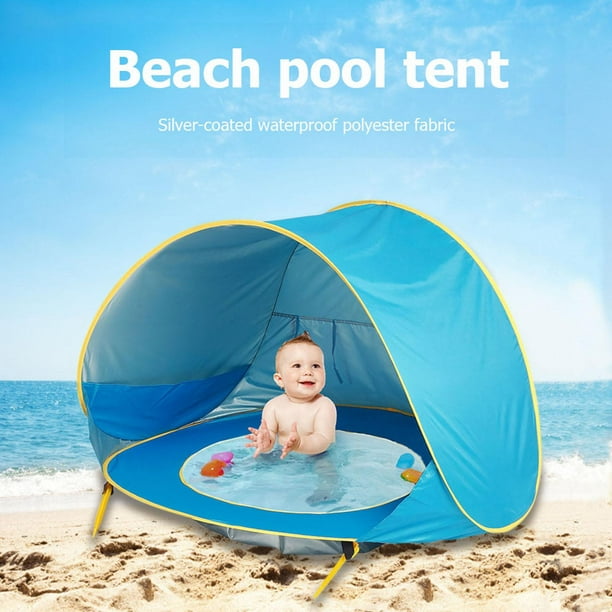 menú Posteridad pavo Carpa de playa para bebés, carpa de piscina para bebés de playa al aire  libre impermeable emergente Tmvgtek Para Estrenar | Walmart en línea