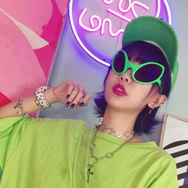 Yumi Personalidad Divertida Forma Cóncava Gafas Alien Exageradas Gafas de  Sol Fiesta Baile Bar Discoteca Gafas de Sol Cool