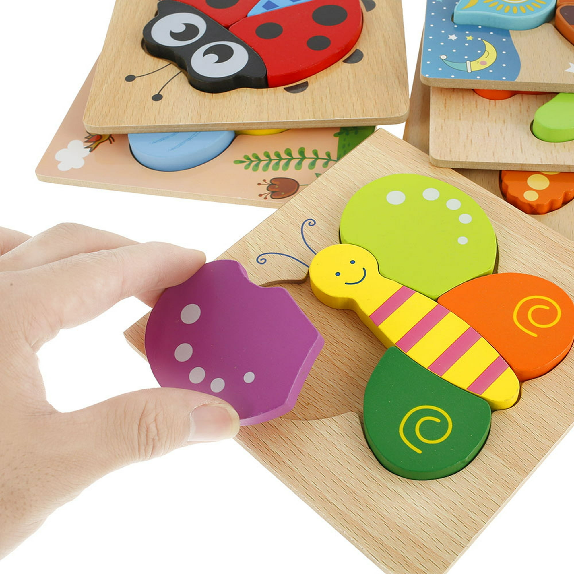 Puzzle Madera, Puzzle Bebe, 4 Pcs Juguetes Montessori Juegos Educativos  niños 1 año 2 3 4 años, Puzzles de Madera de Animales para Niños para Niños  Regalo de Cumpleaños Navidad : : Juguetes y juegos