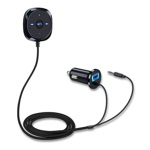 Receptor de música inalámbrico compatible con Bluetooth Adaptador de kit de coche  AUX de 3,5 mm Ehuebsd Accesorios para autos y motos