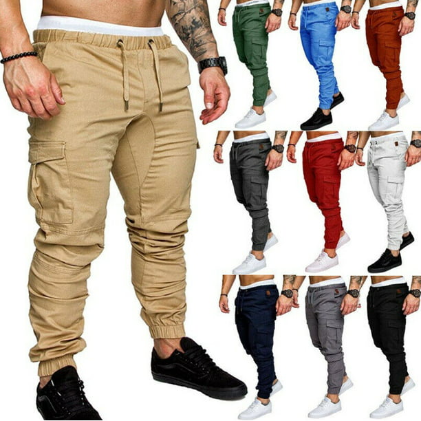 Pantalones Largos Deportivos Ropa De Gimnasio Chándal De Moda Casual Para  Hombre