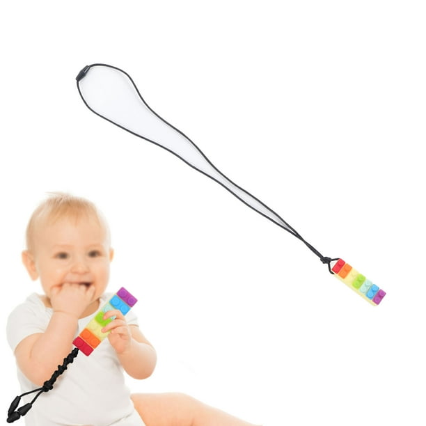 Collar de dentición para mamá para llevar, paquete de 2 collares de  lactancia de silicona para niños sensoriales, collar de mordedor para  niños