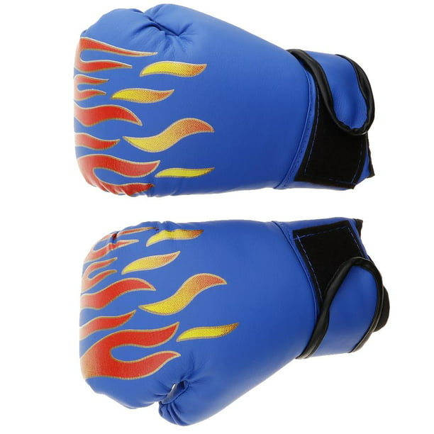 2 pares/ de guantes de boxeo para niño cuero PU, 8, de boxeo para rojo 7  pulgadas shamjiam Guantes de boxeo para niños