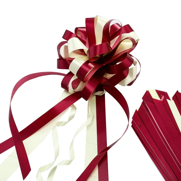 20 lazos grandes para envolver regalos, lazo con cinta para cestas de  regalo de boda, lazos de envoltura de regalo de fiesta, lazos de decoración  de