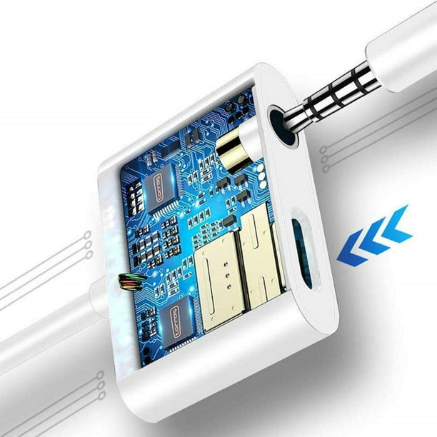 Comprar Adaptador de conector de auriculares Lightning original a 3,5 mm  Divisor de audio para iPhone 12 11 xs xr 8 7 plus apple ipad pro  Convertidor de audio Cable auxiliar
