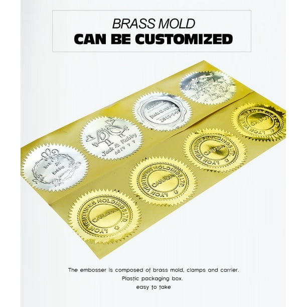 Diseñe su propio sello en relieve/sello en relieve personalizado para cuero  de sobre personalizado/sello de boda Xemadio 2026720