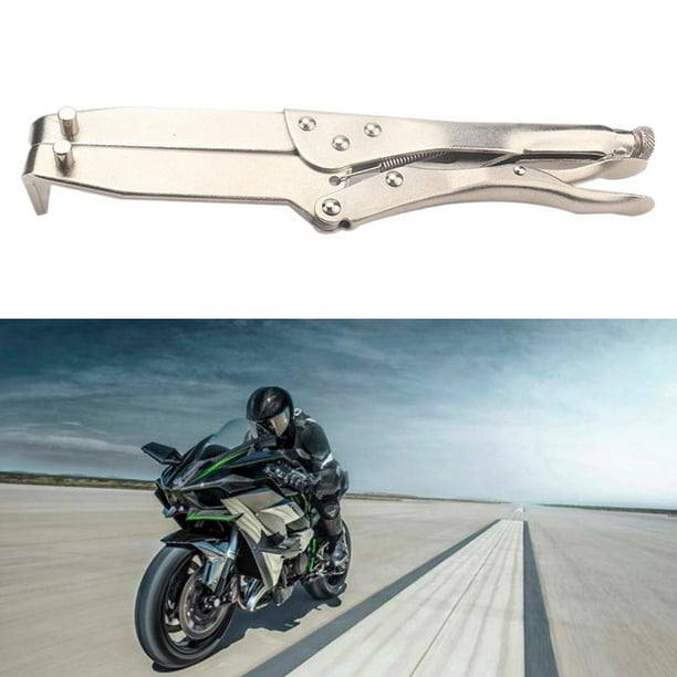  Herramienta universal de sujeción de embrague de dientes  cuadrados para motocicleta, cesta de cubo de embrague de motocicleta,  soporte para volante, herramientas de extracción de llave de reparación :  Herramientas y