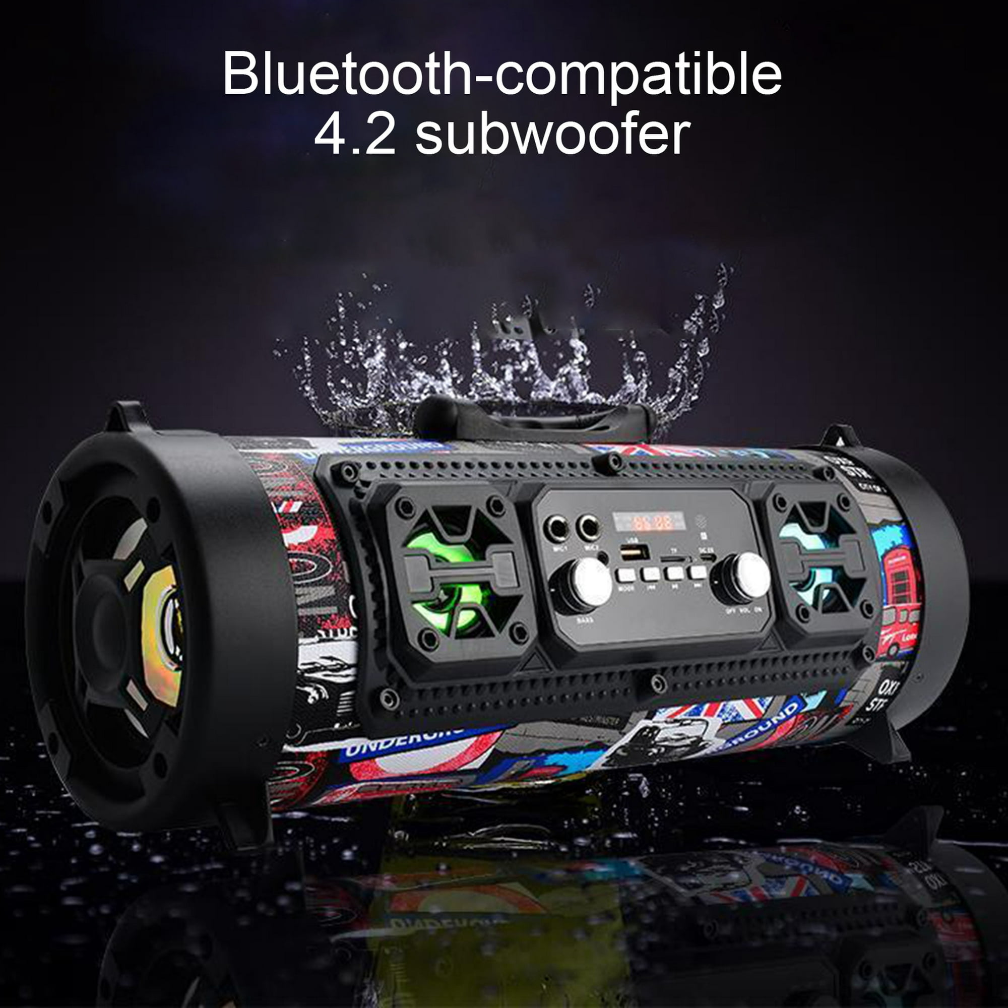 Gwong Electrónica Altavoz Compatible Con Bluetooth Subwoofer De Barra