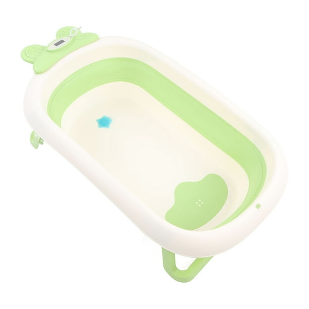 Bañera de bebé plegable bañera de bebé portátil grande puede sentarse y  acostarse antideslizante con termómetro y orificio de drenaje para recién  nacido bebé casa baño ANGGREK Otros