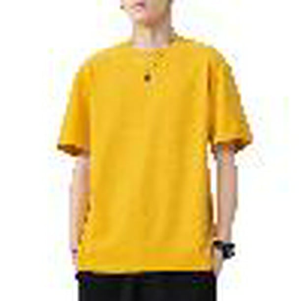 Camiseta de manga corta para hombre Camisetas de algodón con cuello redondo Camisetas ca Irfora Camiseta hombre | Walmart en línea