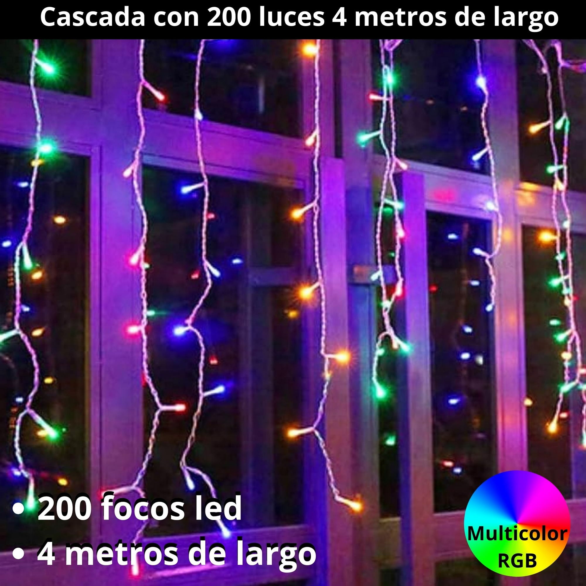 Luz De Tira LED Solar De 5m/10m 8 Modos De Coloridos Coloridos