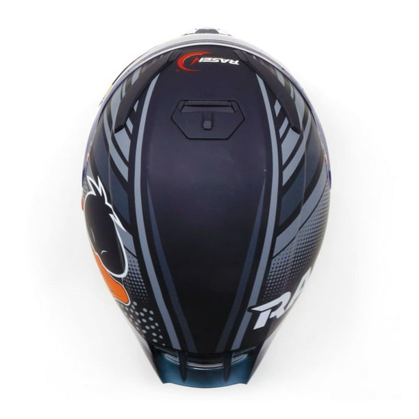 Casco Para Moto Rasen Cerrado Fibra De Carbono Certificado Dot Negro L