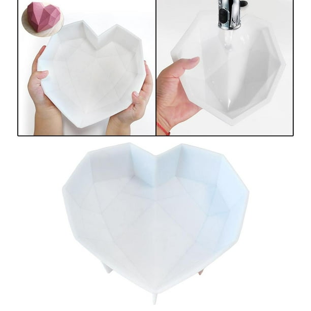  Aebor Paquete de 4 moldes de silicona con forma de corazón de  amor, molde de pastel en forma de corazón, bandeja para hornear pastelería,  molde de silicona de 4/7/9/10 pulgadas, molde