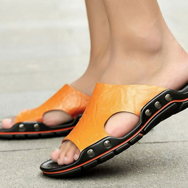 Zapatos informales de cuero para hombre, zapatillas planas cómodas