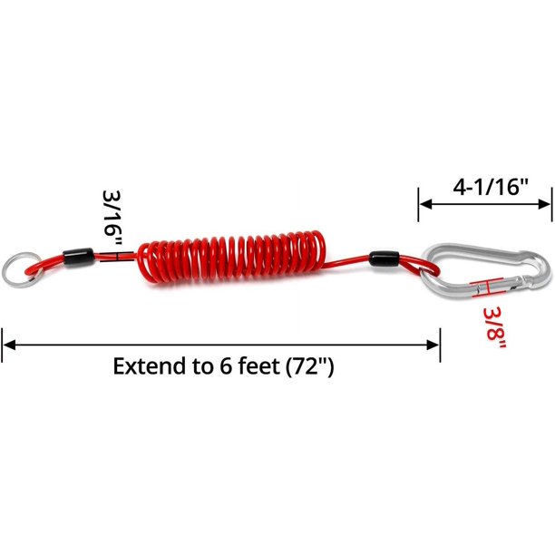 Cable de seguridad de 1 8 m x 4 5 mm para remolque cable de freno