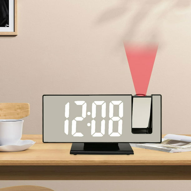Despertador - Reloj despertador Proyección Espejo LED Despertador