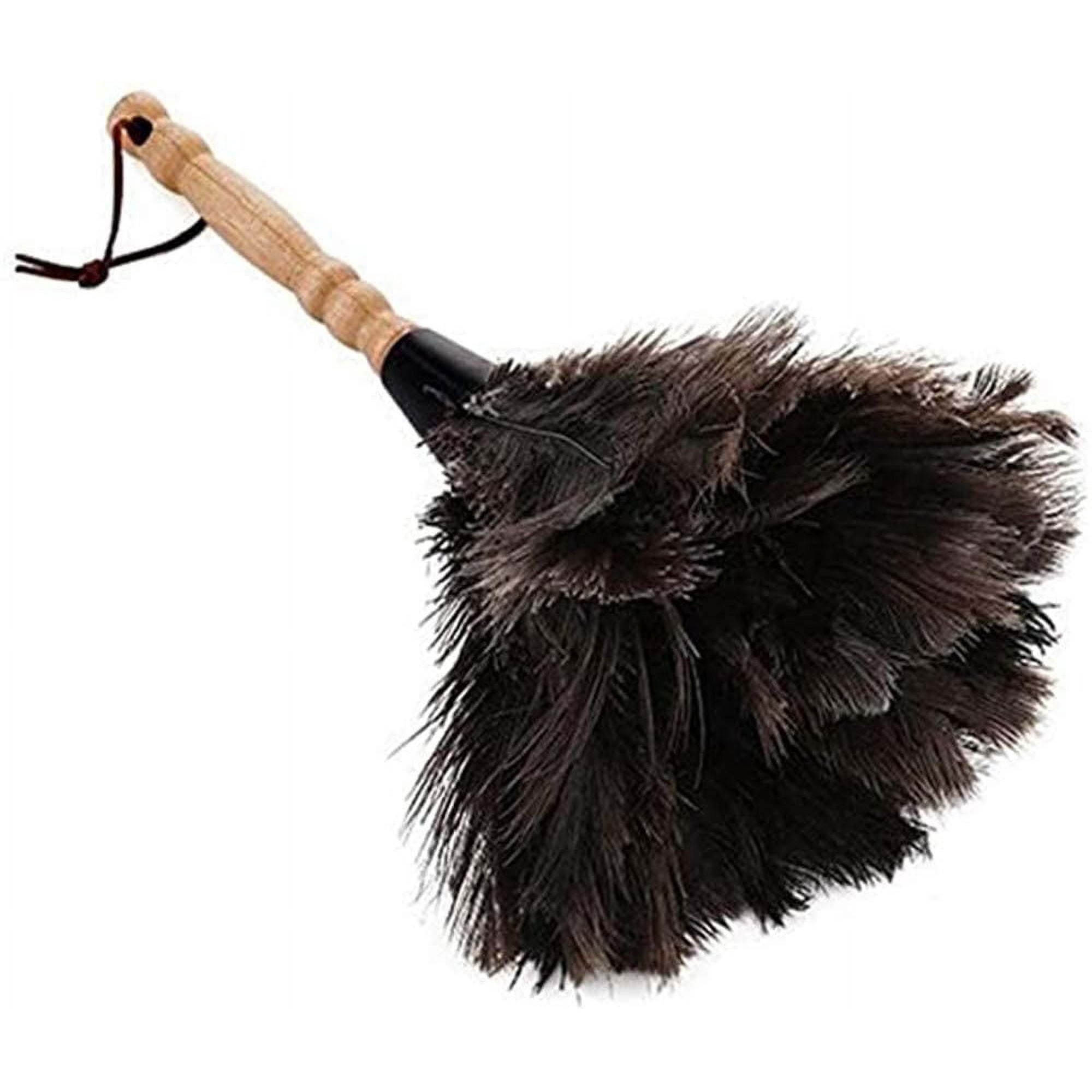 Plumero de plumas de avestruz, lavable, reutilizable, para oficina y hogar