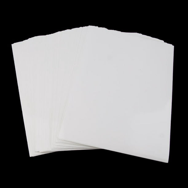 100 Hojas de Papel Adhesivo para Impresora Autoadhesivo Impresión de  Etiquetas , Pulpa , Bien con Tinta de Impresora Gloria Papel de impresora  de
