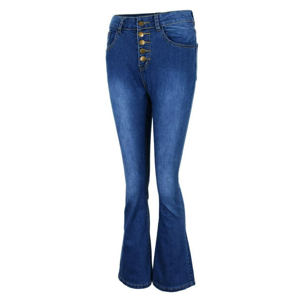 Jeans Ajustados De Mezclil Para Mujeres Jeans Ajustados De Cintura