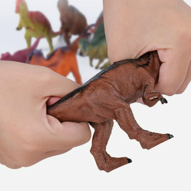 TEMI Juguetes de dinosaurio para niños de 3 a 5 años, figuras realistas de  dinosaurios jurásicos con alfombra de juego y árboles para crear un mundo