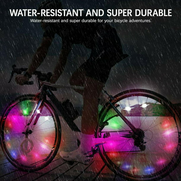 Luces LED DYNWAVEMX impermeables para ruedas de bicicletas, mejoran la  seguridad al conducir