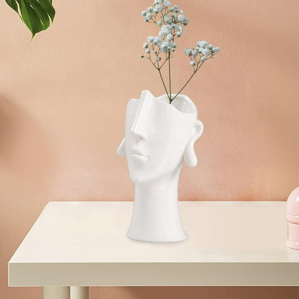 Ins Simples Blancos Adornos Florero De Cerámica Para Decoración