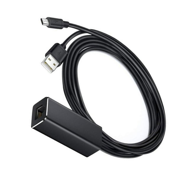 Injueey Micro USB a adaptador Ethernet TV Stick convertidor de red  Compatible con Fire TV/Chromecast Injueey