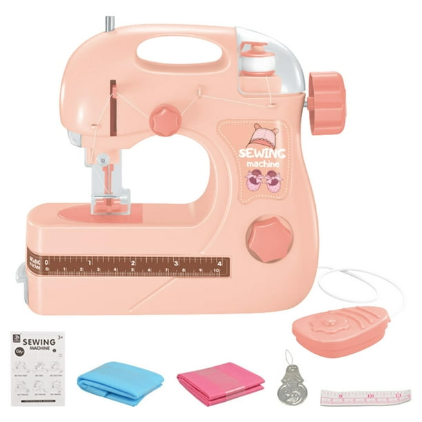 Mini , eléctrica, juguetes de desarrollo para , niñas, , juego de simución,  proyectos de costura DIY - Sunnimix maquina de coser electrica