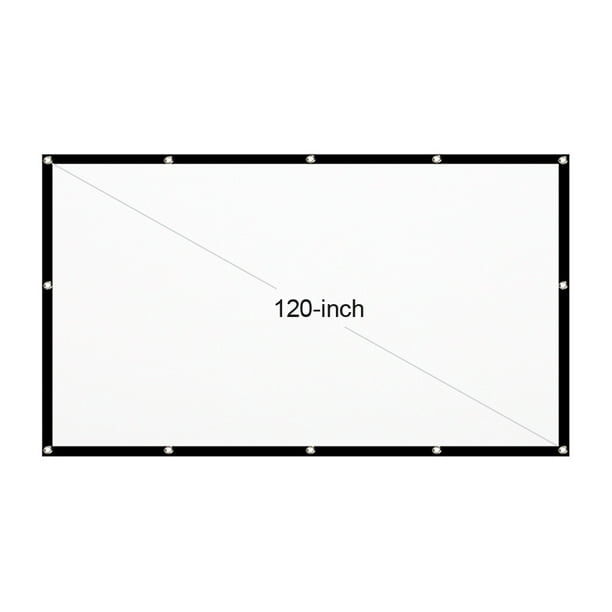 Pantalla de proyector HD portátil de 120 pulgadas Pantalla de proyección  16: 9 Plegable Grueso