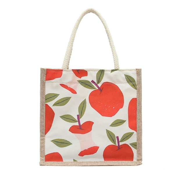Bolsa Bolsos de mano con estampado de frutas para mujer a la moda, bolsas  de regalo pequeñas de vera JShteea Para Estrenar