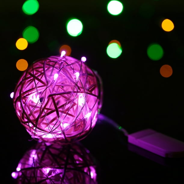 Cadena de luces LED Alambre de cobre con pilas Luces de hadas estrelladas  Luces con pilas para el do yeacher