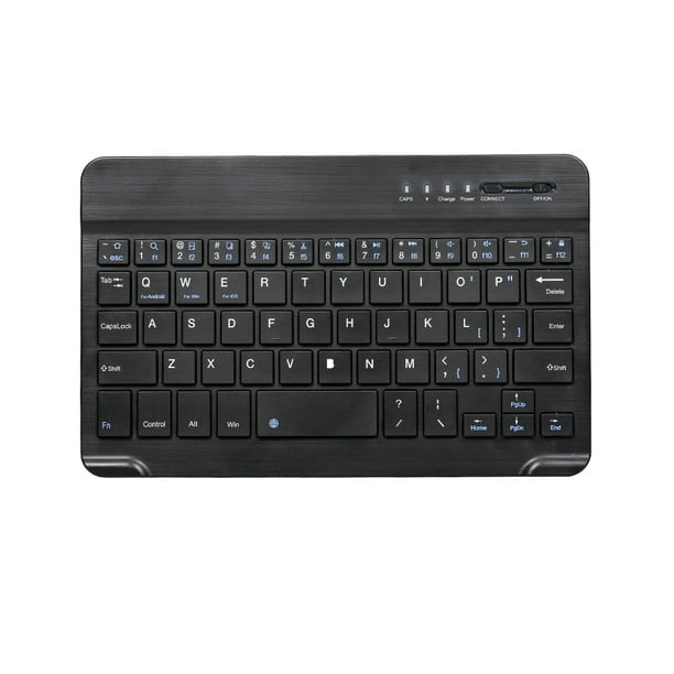 Teclado inalámbrico Bluetooth 3.0 de 7 pulgadas Mini teclado Bluetooth  ultra delgado para tableta Soport Irfora Teclado