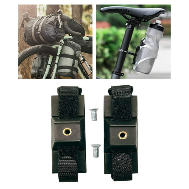 Soporte de abrazadera de horquilla de bicicleta para portabidones