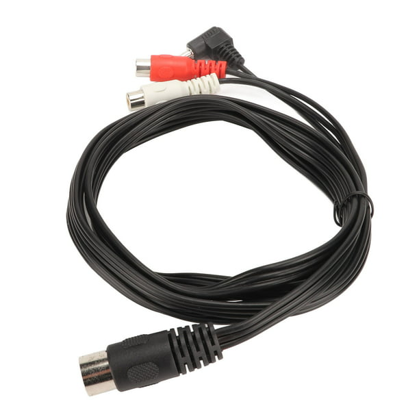 Cable DIN macho de 5 pines a 2 RCA hembra y Cable de conexión de sonido  estéreo Plug and Play de 3,5mm para altavoces equipos HiFi