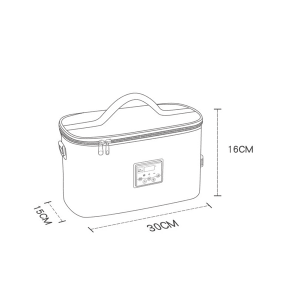  Horno portátil de 12 V, calentador de alimentos