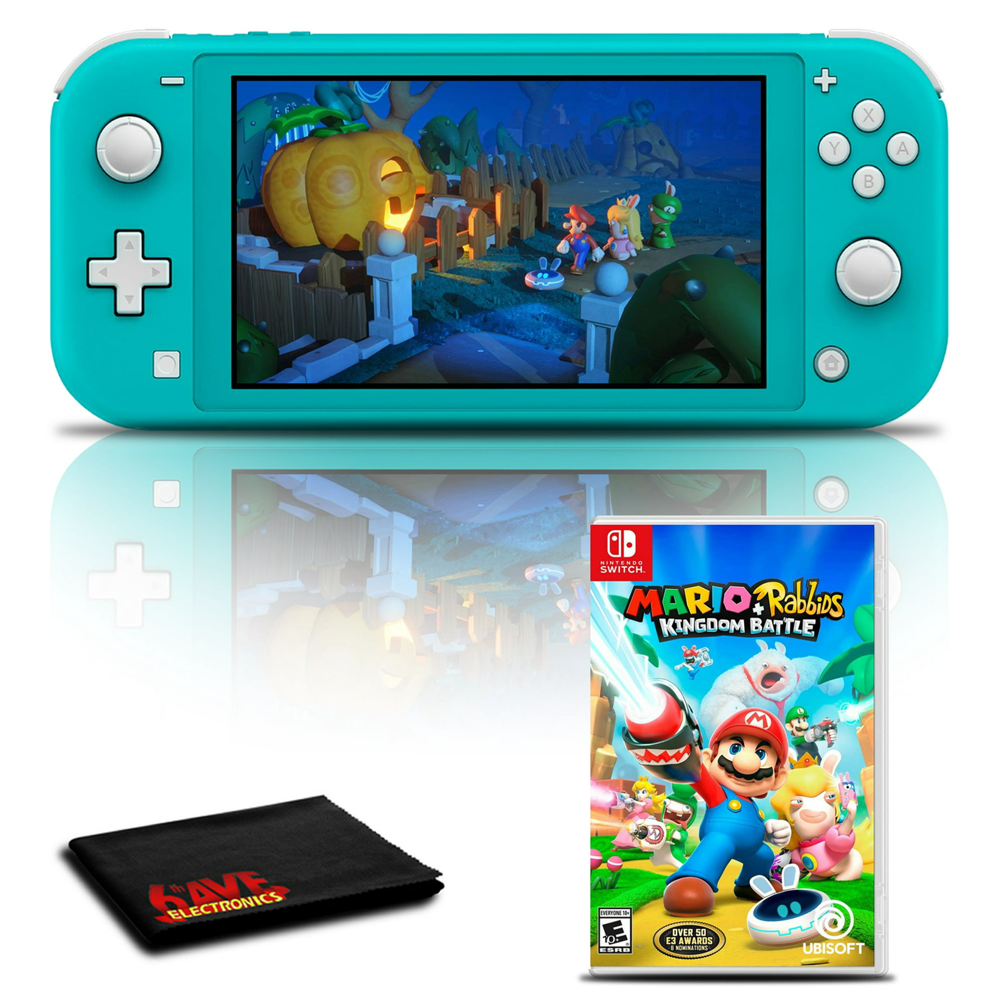 Nintendo Switch Lite (Turquoise) with Mario plus Rabbids: Kingdom Battle