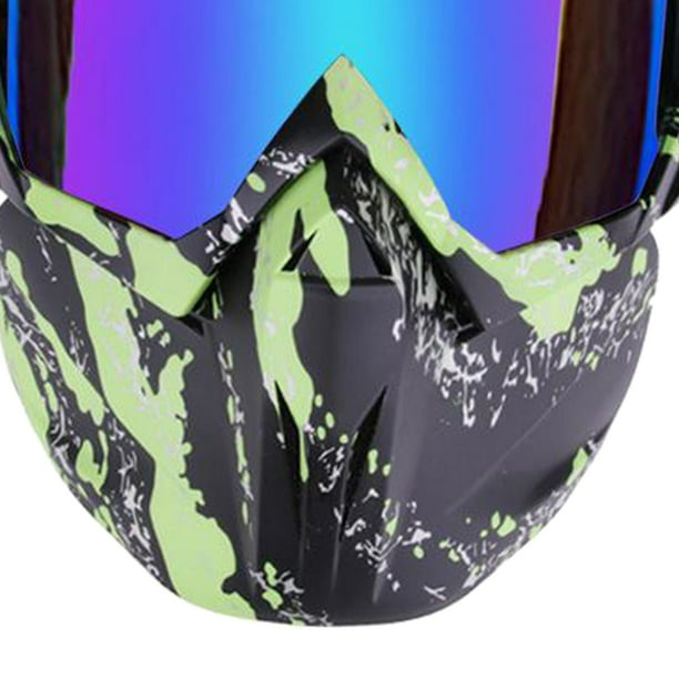 2x Gafas à moto con desmontable para esquí en motos de nieve Zulema gafas  de moto