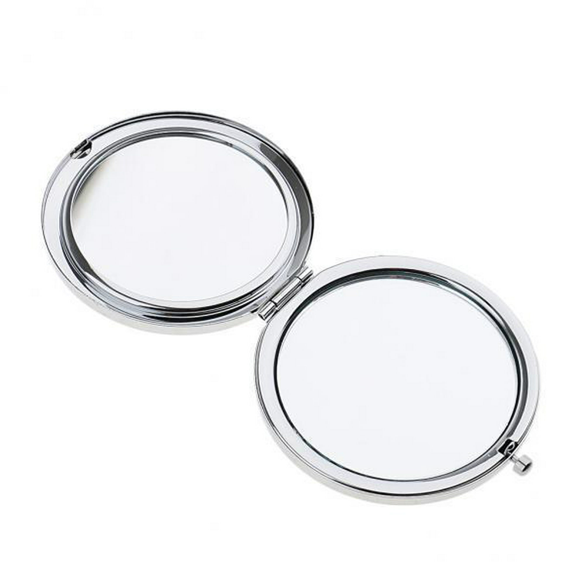  Espejo de maquillaje iluminado 1X/7X espejo de aumento con  luces, espejo de belleza de doble cara de 3 colores, recargable, 1 x 10 x  espejo de mano de doble cara con