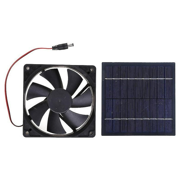 Mini ventilador extractor de aire con extractor de aire solar de 20w  alimentado por panel solar ACTIVE Biensenido a ACTIVE