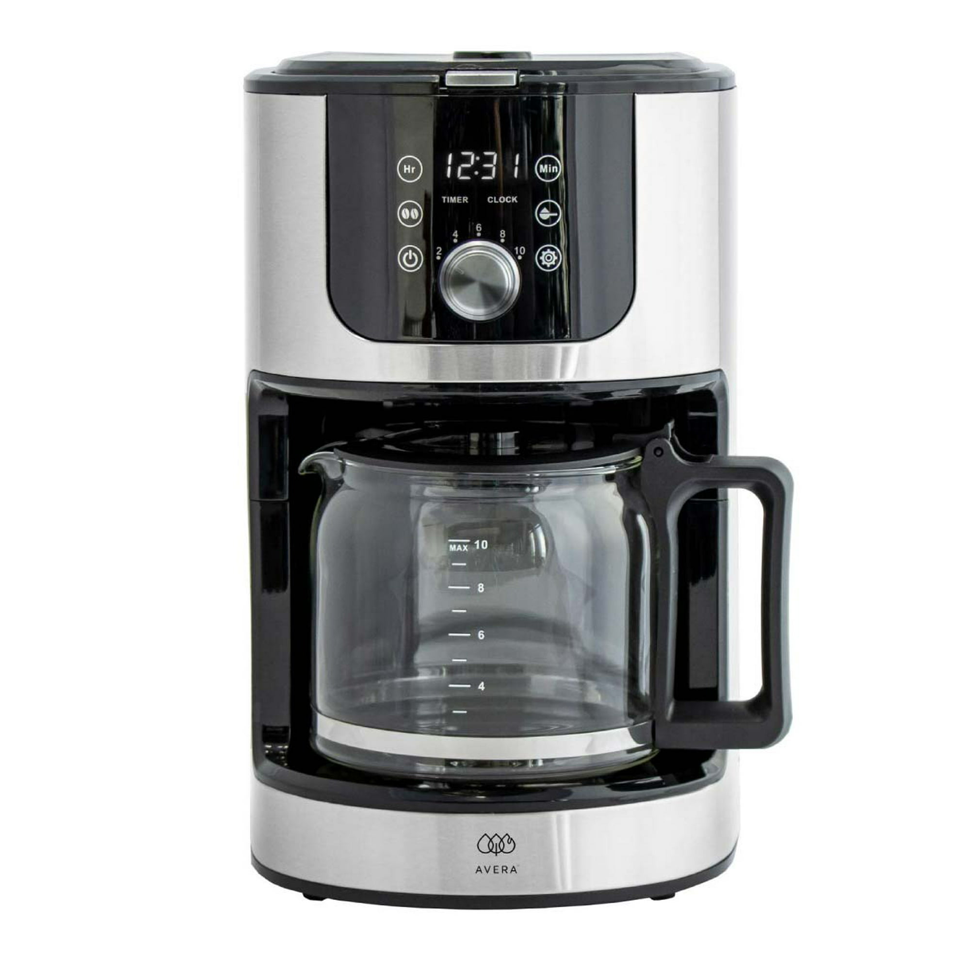  GAOF Máquina de café de grano a taza, cafetera automática,  cafetera de goteo, hogar, oficina, comercial, puede contener 5-10 tazas  (negro) : Hogar y Cocina