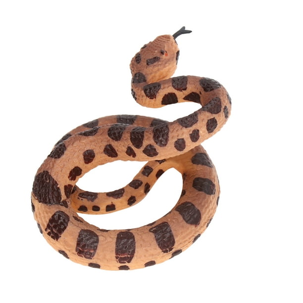 Reptil Juguete Serpiente Cascabel 33cm - Animal Goma Stretch