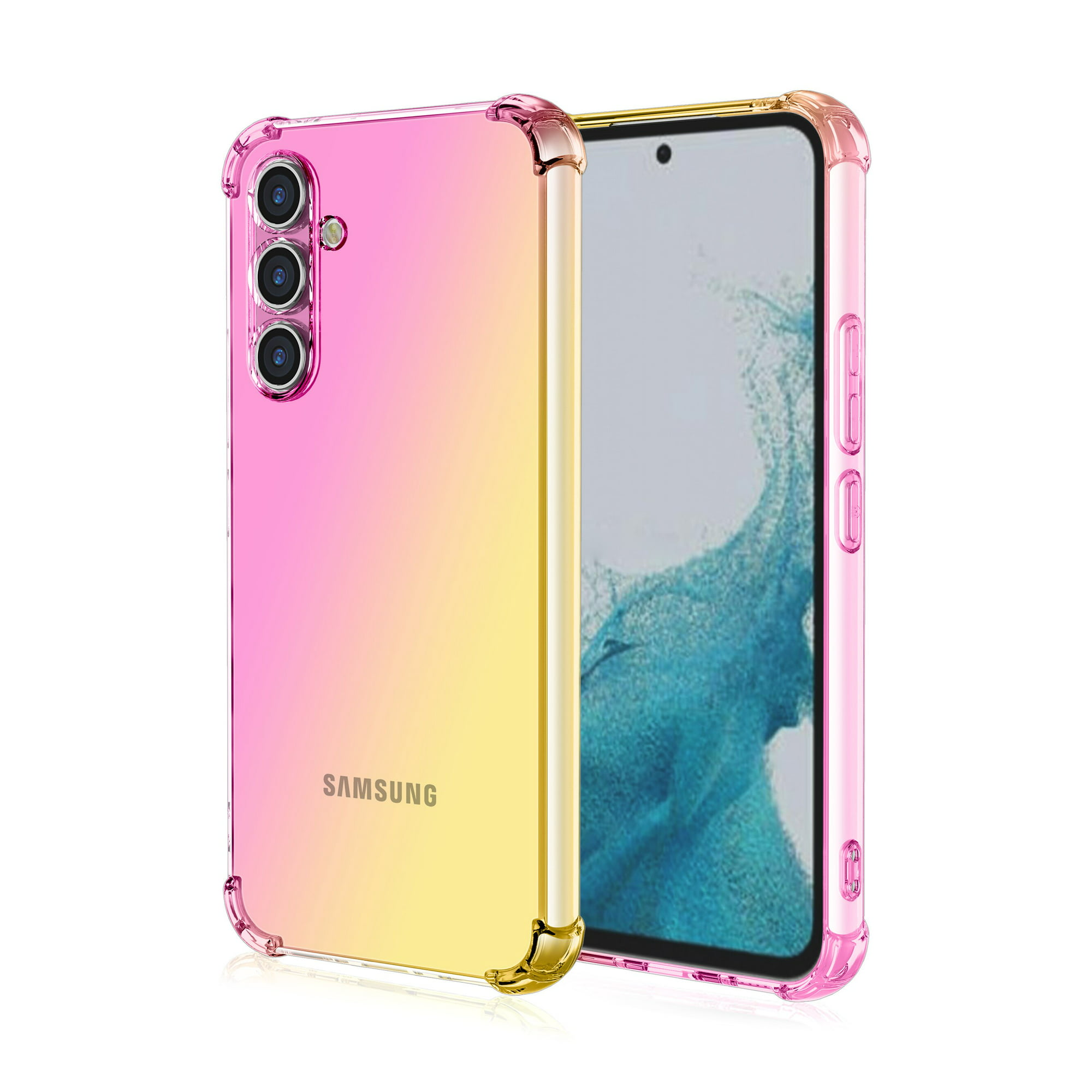 Funda para teléfono Samsung A54 Samsung Galaxy A54 5G con cubierta para  lente de cámara, con soporte de anillo, soporte magnético para automóvil,  para