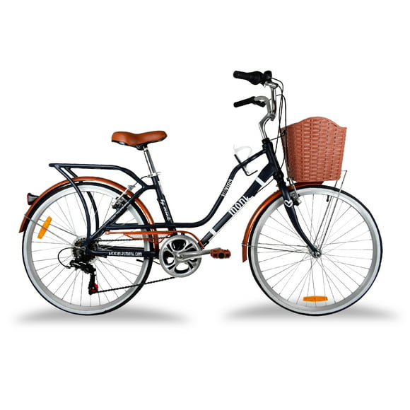bicicleta retro rodada 24 7 velocidades loving monk loving urbana