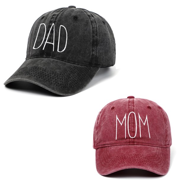 Gorras de béisbol para hombre con bordado letra C de algodón lavado para  papá