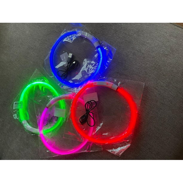 Collar de luz Led antipérdida para perros y cachorros, suministros