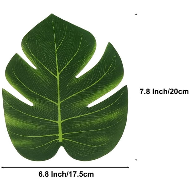 68 piezas de hojas artificiales plantas hojas de Monstera decorativas para  la decoración del tema de del cumpleaños de Gloria Hojas de palma