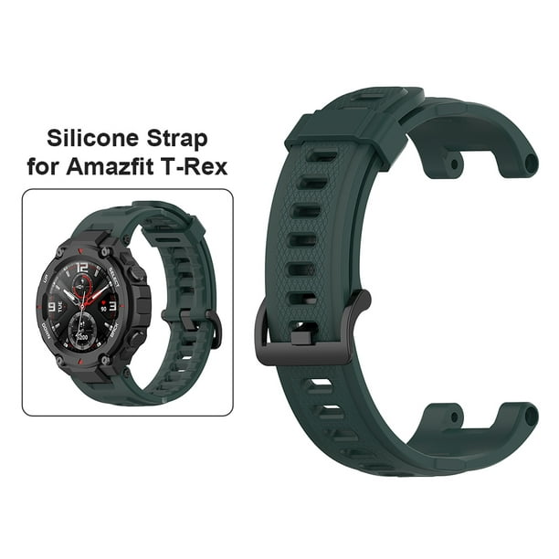 Correa de reloj de silicona para Huami Amazfit T-Rex Pro/Amazfit T-Rex  (verde) WDOplteas Para estrenar