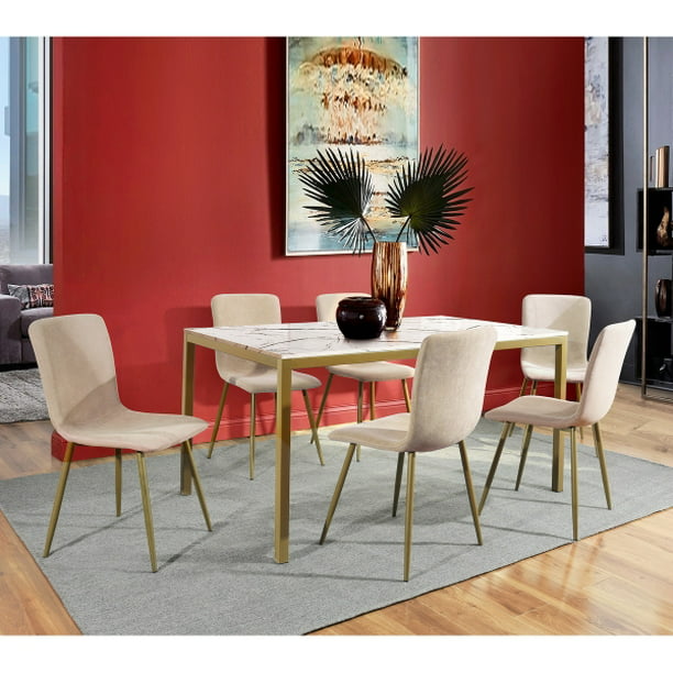 Sillas de comedor, juego de 4 sillas de comedor negras, sillas de cocina y  comedor de piel sintética, sillas de comedor modernas de mediados de siglo