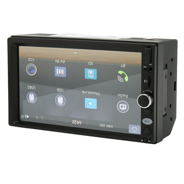 Radios de coche con pantalla táctil, Radio estéreo para coche, receptor de  radio para coche Bluetooth, reproductor multimedia para coche, artesanía  excepcional