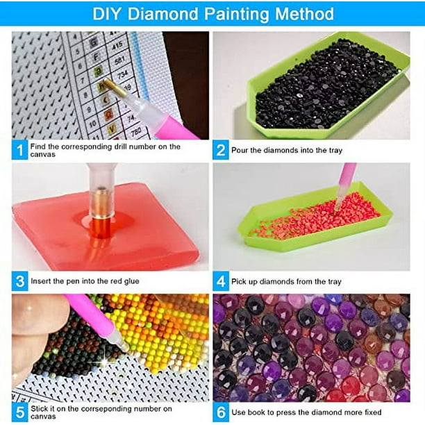 5D DIY Kit de Pintura Diamond Painting para Niños,Animales Pintura